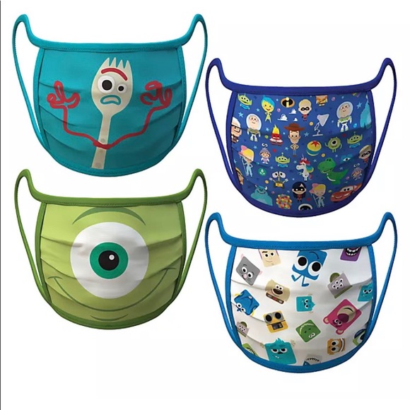 Disney Other - 💥SOLD 💥NWT PIXAR Cloth Face Masks 4-Pack Set